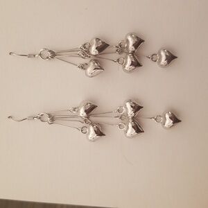 Hearts Earrings silver lightweight
